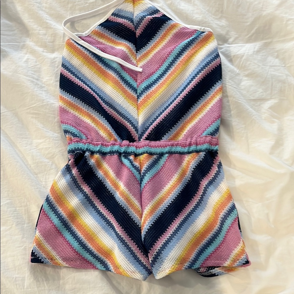 Mia NYC Striped Knit Romper size M